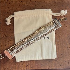 Victoria Emerson Gold and Silver Bracelet Trio